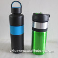 BPA free double wall insulated stainless steel water bottle 600ml with color paint